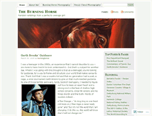 Tablet Screenshot of burninghorse.wordpress.com