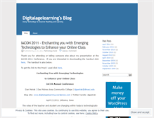 Tablet Screenshot of digitalagelearning.wordpress.com