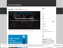 Tablet Screenshot of makegoodweather.wordpress.com