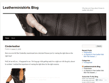 Tablet Screenshot of leatherminiskirts.wordpress.com