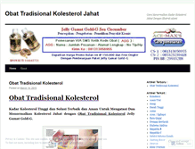 Tablet Screenshot of dokterherbalkolesterol.wordpress.com