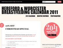 Tablet Screenshot of breastfeedingcalendar.wordpress.com