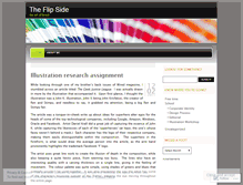 Tablet Screenshot of flipsideink.wordpress.com