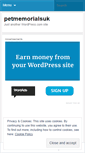 Mobile Screenshot of petmemorialsuk.wordpress.com