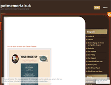 Tablet Screenshot of petmemorialsuk.wordpress.com