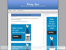 Tablet Screenshot of pinoygov.wordpress.com