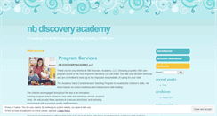 Desktop Screenshot of nbdiscoveryacademy.wordpress.com