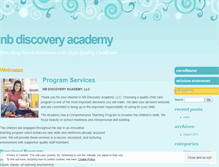 Tablet Screenshot of nbdiscoveryacademy.wordpress.com