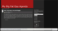 Desktop Screenshot of mybigfatgayagenda.wordpress.com