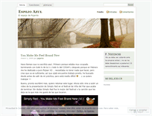 Tablet Screenshot of espejoazul.wordpress.com
