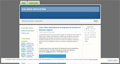 Desktop Screenshot of calidadyeducacion.wordpress.com