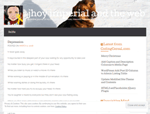 Tablet Screenshot of jhoyimperial.wordpress.com