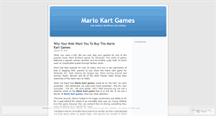 Desktop Screenshot of mariokartgames.wordpress.com