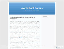 Tablet Screenshot of mariokartgames.wordpress.com