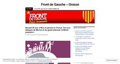 Desktop Screenshot of frontdegauchegrasse.wordpress.com