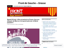 Tablet Screenshot of frontdegauchegrasse.wordpress.com