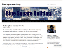 Tablet Screenshot of bluesquarequilting.wordpress.com