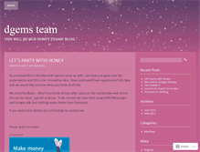 Tablet Screenshot of dgems.wordpress.com