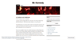 Desktop Screenshot of misterkennedy.wordpress.com