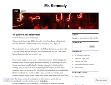 Tablet Screenshot of misterkennedy.wordpress.com