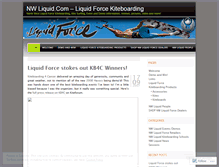 Tablet Screenshot of nwliquid.wordpress.com