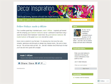 Tablet Screenshot of decorinspiration.wordpress.com