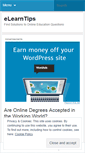 Mobile Screenshot of elearntips.wordpress.com