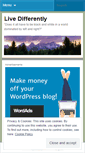 Mobile Screenshot of livedifferently.wordpress.com