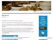 Tablet Screenshot of orangeideal.wordpress.com