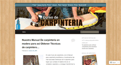 Desktop Screenshot of cursocarpinteria.wordpress.com