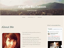 Tablet Screenshot of angellebarbazon.wordpress.com