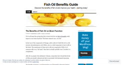 Desktop Screenshot of fishoilbenefits.wordpress.com