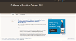 Desktop Screenshot of itallianceresourcingservices.wordpress.com