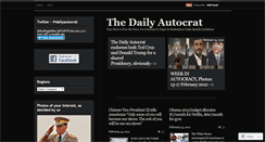 Desktop Screenshot of dailyautocrat.wordpress.com