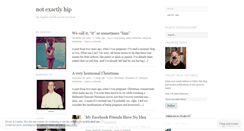 Desktop Screenshot of notexactlyhip.wordpress.com