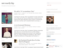 Tablet Screenshot of notexactlyhip.wordpress.com