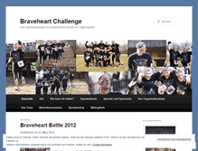Tablet Screenshot of braveheartchallenge.wordpress.com