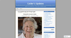 Desktop Screenshot of calderup.wordpress.com
