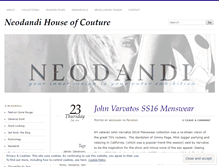 Tablet Screenshot of neodandi.wordpress.com