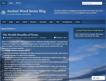 Tablet Screenshot of ancientwordseries.wordpress.com