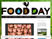 Tablet Screenshot of fooddaywa.wordpress.com