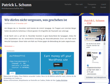 Tablet Screenshot of patrickschunn.wordpress.com