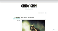 Desktop Screenshot of cindysinn.wordpress.com