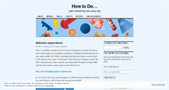 Desktop Screenshot of how2kristina.wordpress.com