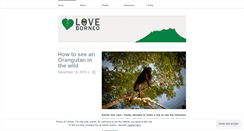 Desktop Screenshot of loveborneo.wordpress.com