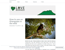 Tablet Screenshot of loveborneo.wordpress.com