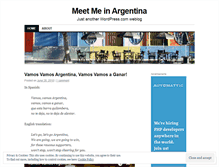 Tablet Screenshot of meetmeinargentina.wordpress.com