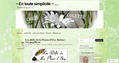 Desktop Screenshot of colettedc.wordpress.com