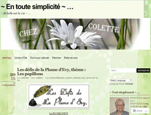 Tablet Screenshot of colettedc.wordpress.com
