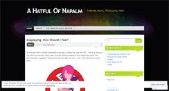 Desktop Screenshot of hatfulofnapalm.wordpress.com